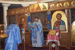 Ночная служба в честь праздника Введения во храм пресвятой Богородицы